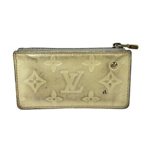 LOUIS VUITTON Pochette Cle M91348 Perle Monogram Vernis - CA0017 Coin Case